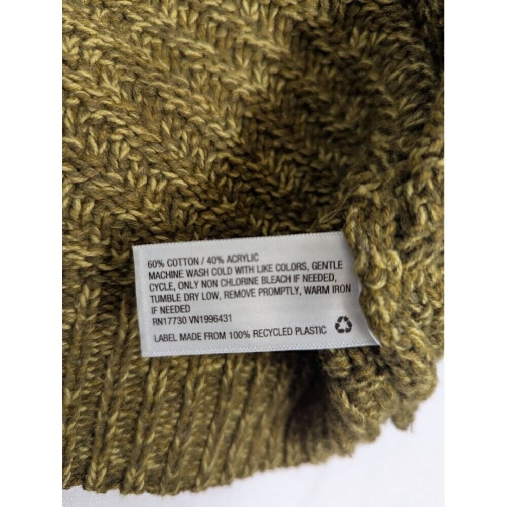 Universal Thread women's XL two tone green knitted sweater, crew neck winter F12 - Picture 6 of 8